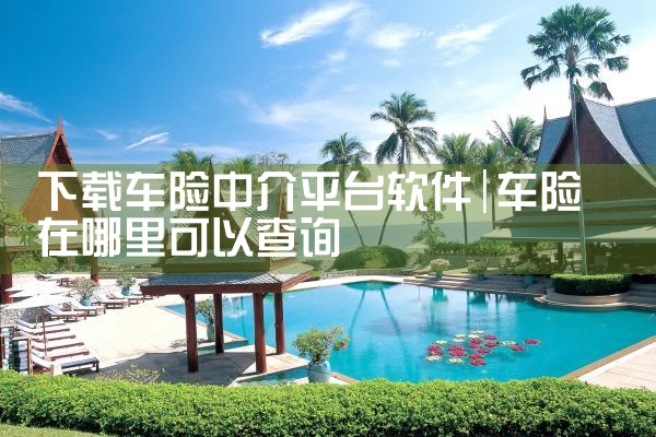 下载车险中介平台软件