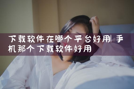 下载软件在哪个平台好用