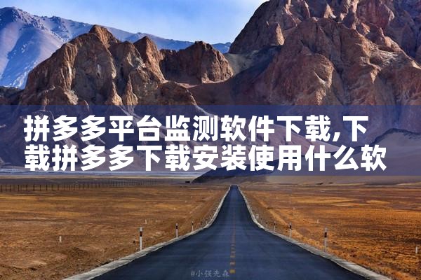 拼多多平台监测软件下载